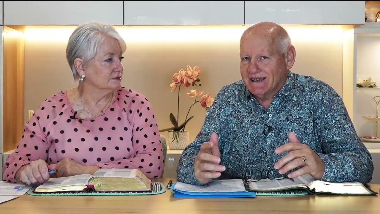 Shayne Cunningham teaching beside Susan Cunningham during Victory Bible Studies