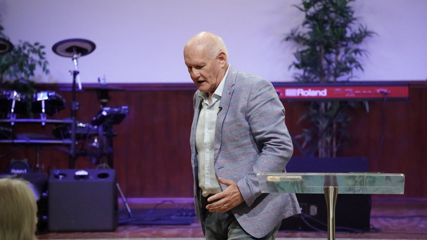 Pastor Shayne Cunningham preaching at CoastWIDE Church